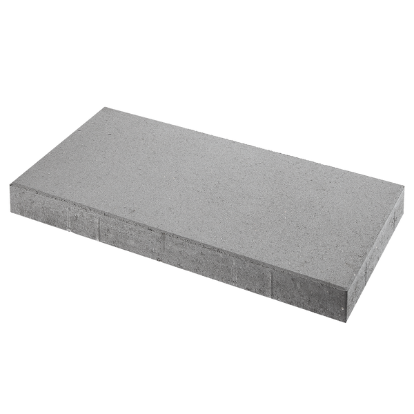 lysegrå ibf soldaterflise 45x90 cm set i perspektiv mod sort baggrund