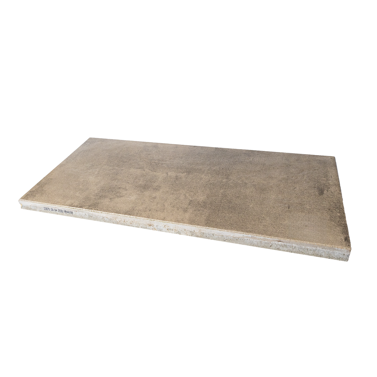 lysebrun IBF PremiumLine betonflise 40,5x80,5 cm, set fra siden.