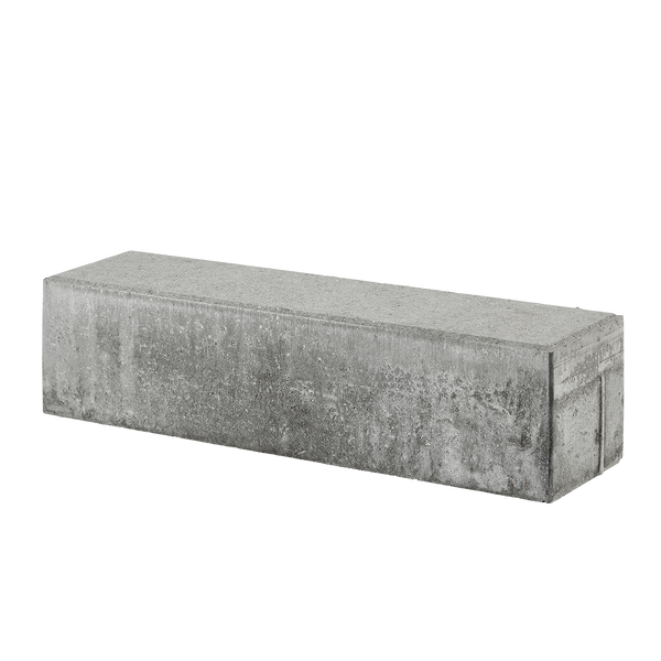 grå ibf albertslund kantsten, 15x15x60 cm, vandret overside.