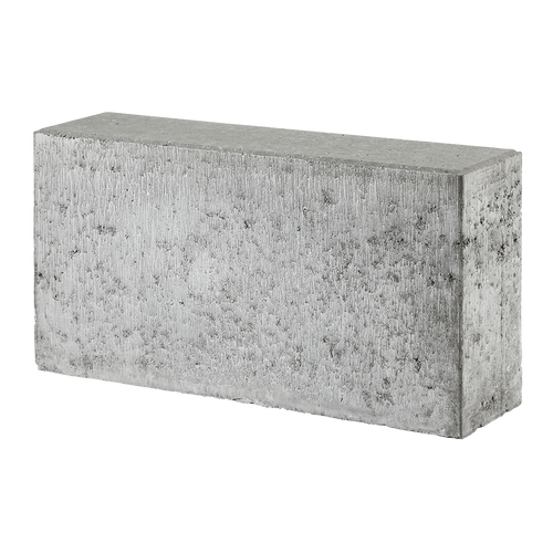 ibf albertslund kantsten, grå beton med vandret overside på sort baggrund.