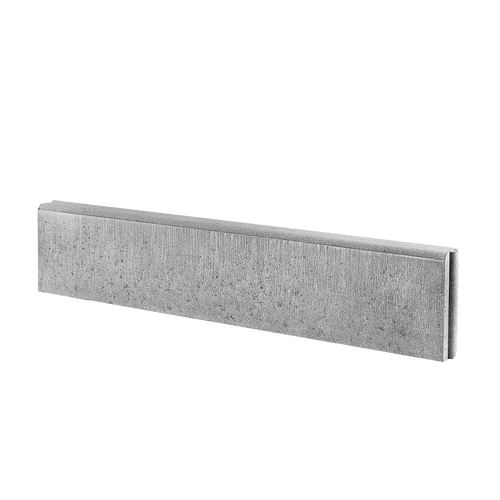 ibf kantningssten i grå beton med rund overkant set fra siden.