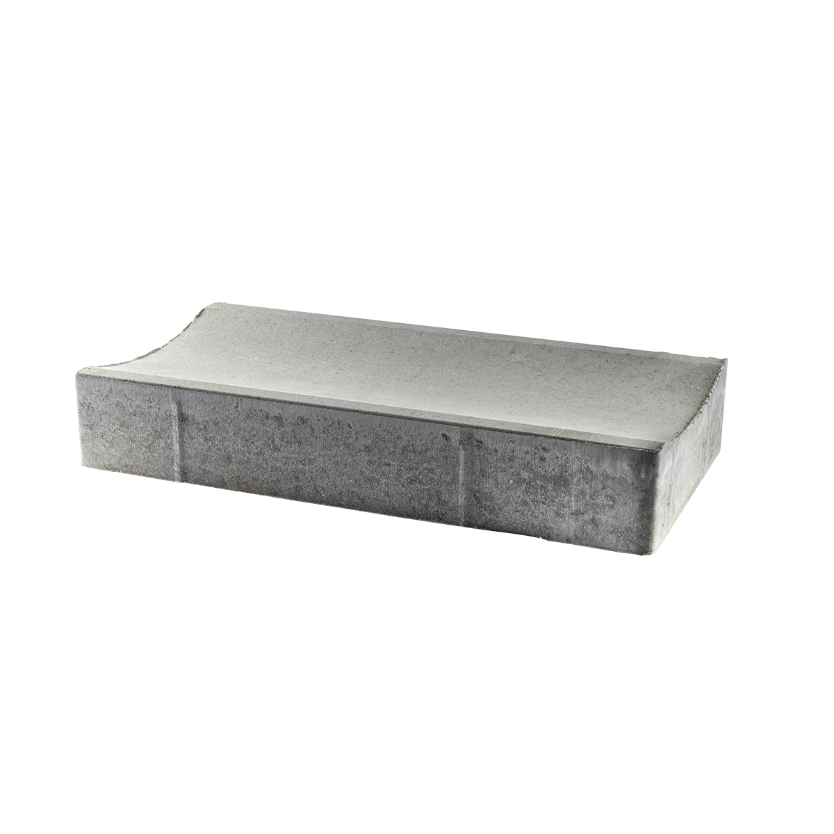 ibf vandrende rund, grå beton, 30x60cm, set fra siden.