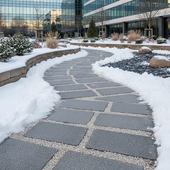 Glatsførebekæmpelse for Virksomheder: Den Komplette Guide til Salt, Grus og Sikkerhed