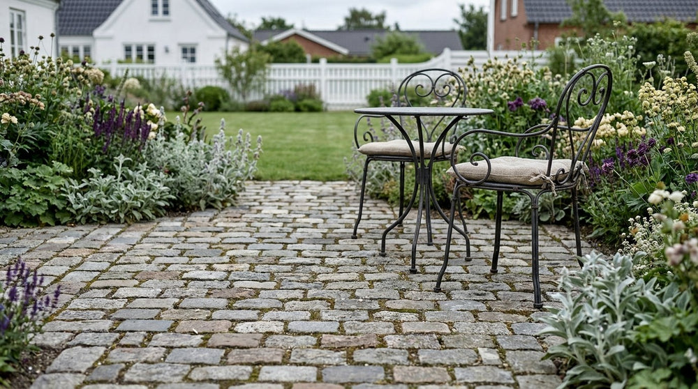 Slidte brosten til terrasse