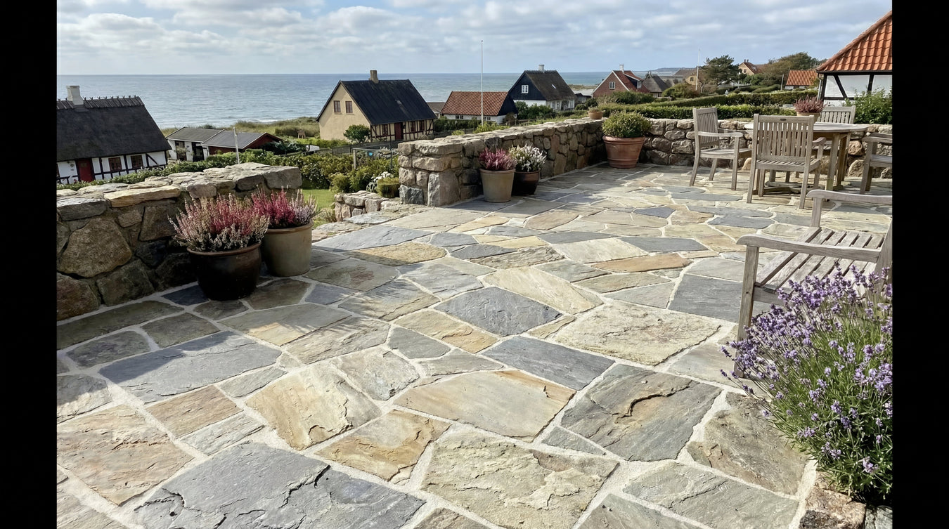 Sandstensfliser til Terrasse