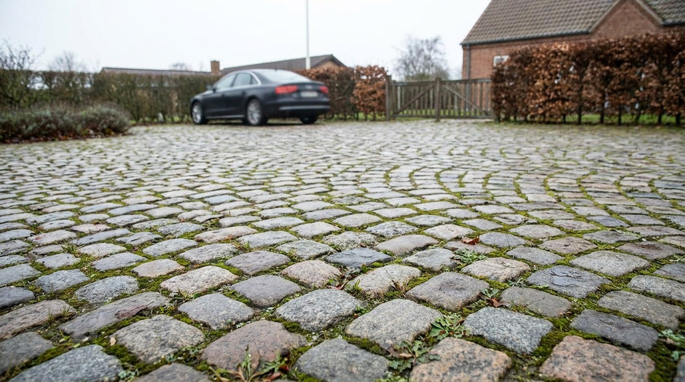 Brugte chaussesten til indkørsel