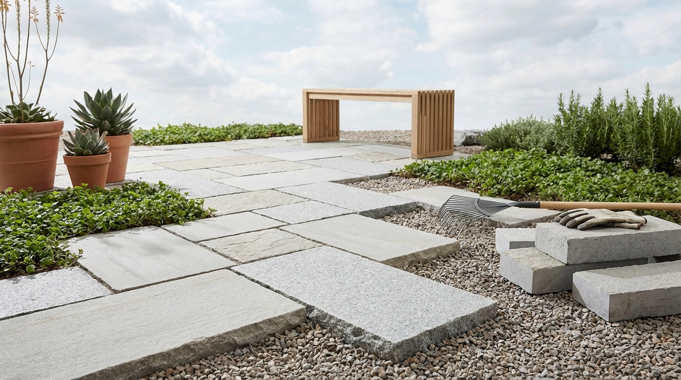 5 cm (Terrasse) - Natursten og belægning | Drømmehave