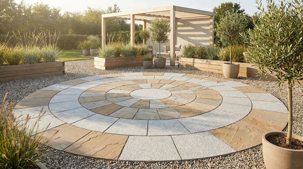 Cirkel terrasse fliser