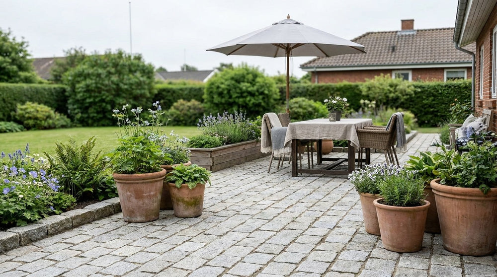Granit chaussesten til terrasse