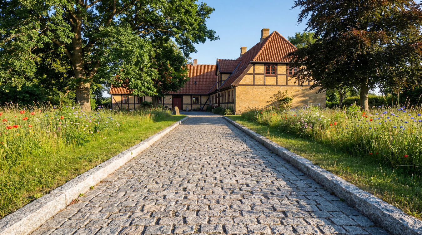 Kantsten til indkørsel