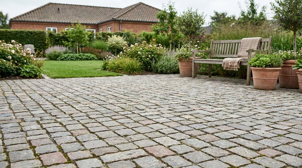 Brugte chaussesten til gårdsplads
