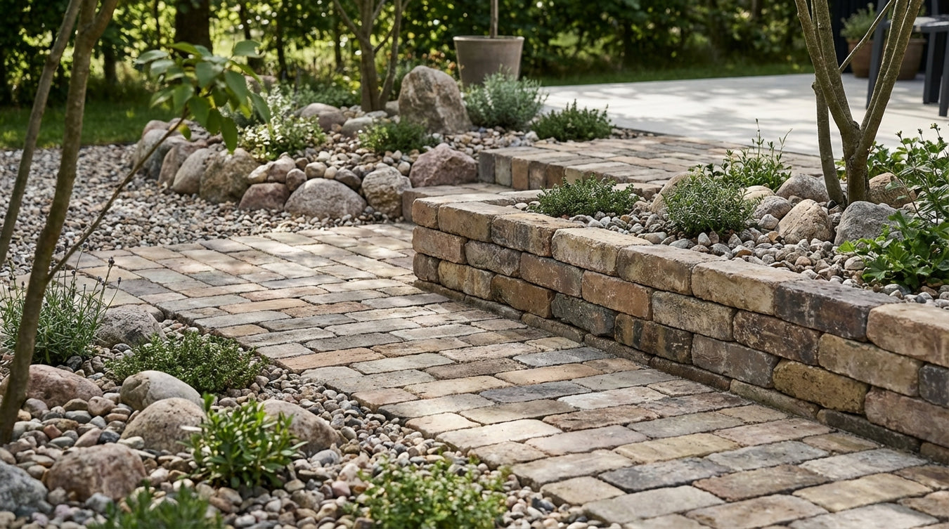 Genbrugstegl - Natursten og belægning | Drømmehave