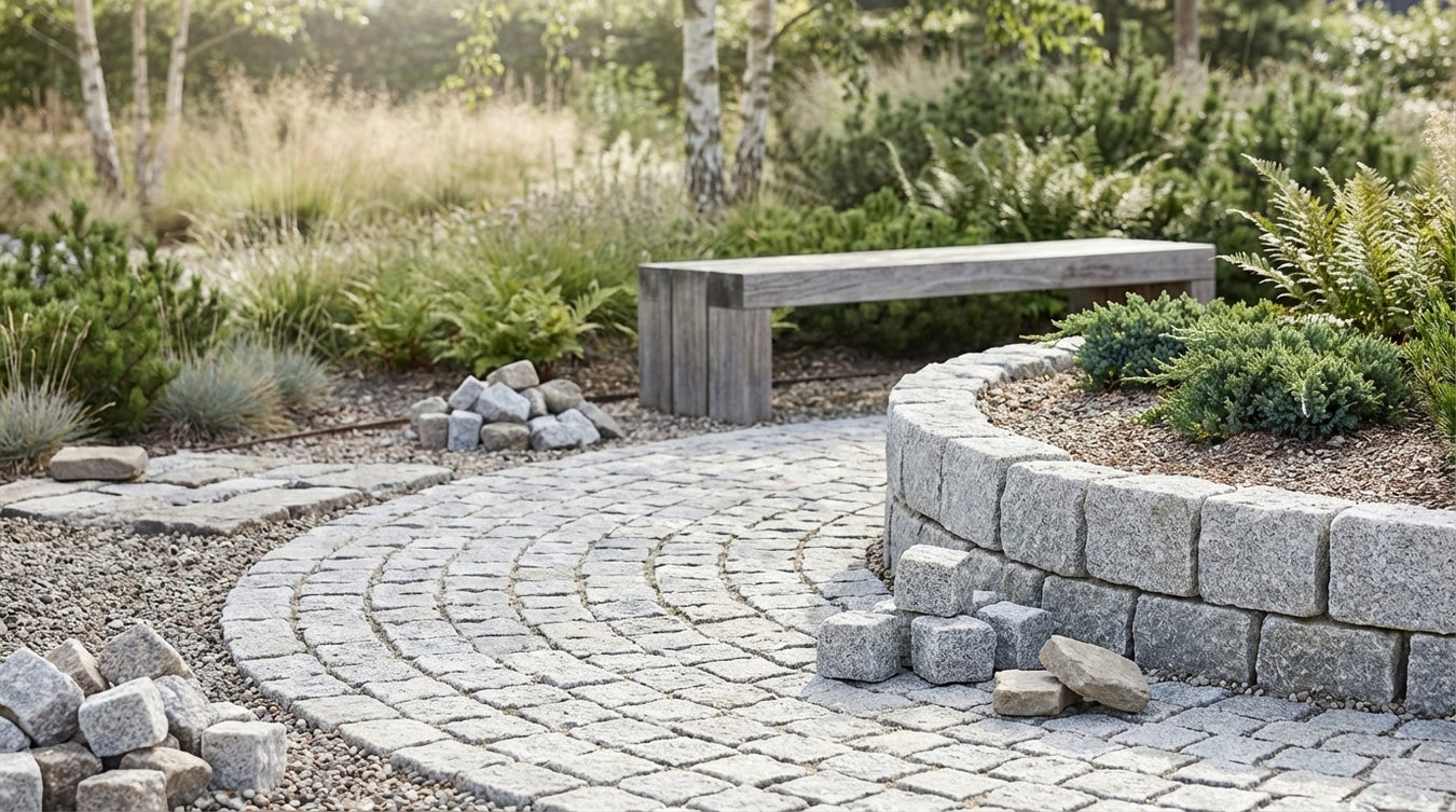 Nye brosten - Natursten og belægning | Drømmehave