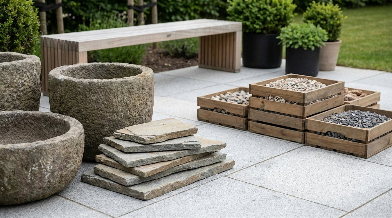 Opbevaring - Natursten og belægning | Drømmehave