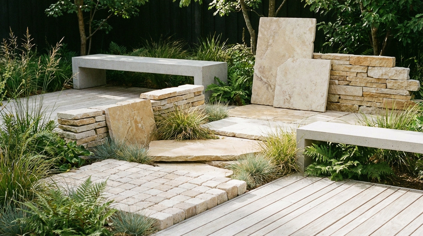 Travertin - Natursten og belægning | Drømmehave