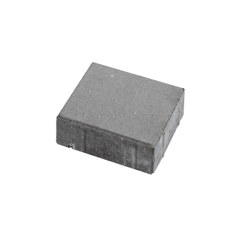 grå ibf modulflise 20x20 cm set fra siden på sort baggrund