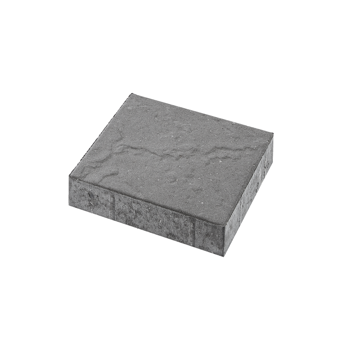 grå ibf skiferpræg flise 30x30 cm, set i perspektiv på sort baggrund.