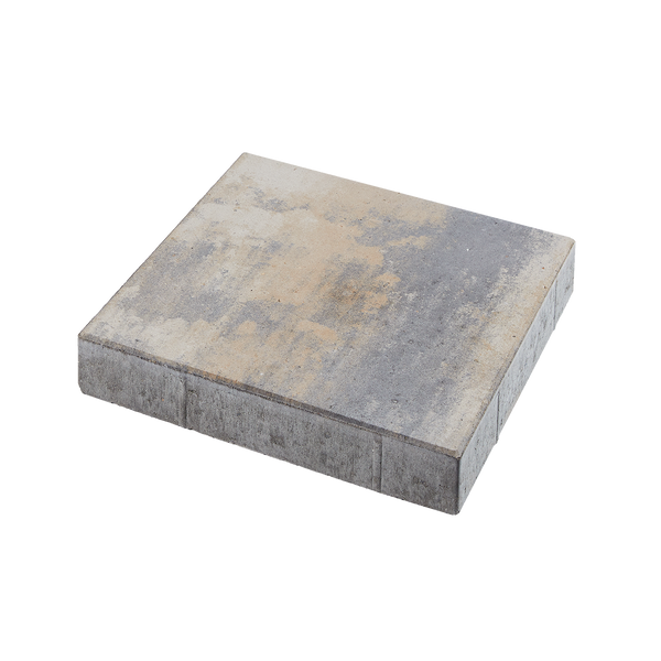ibf marbleline flise 50x50 cm. grå betonflise set i perspektiv.