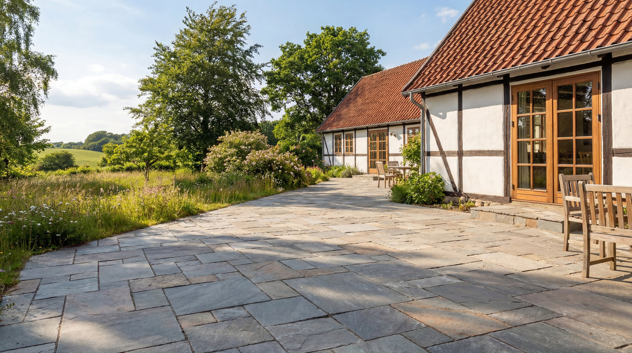 Skifer fliser, Grå Kavala i mønster