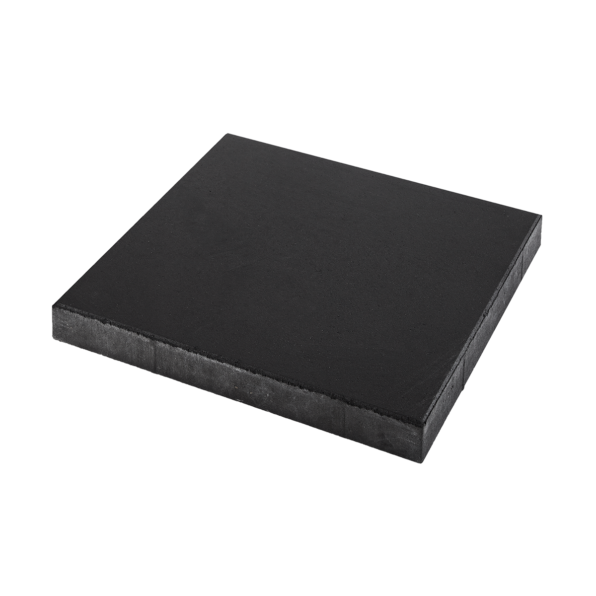 ibf sort plus flise, 60x60 cm, set i perspektiv mod sort baggrund