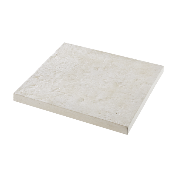 ibf struktur lys sand betonflise 60x60 cm, set i perspektiv.