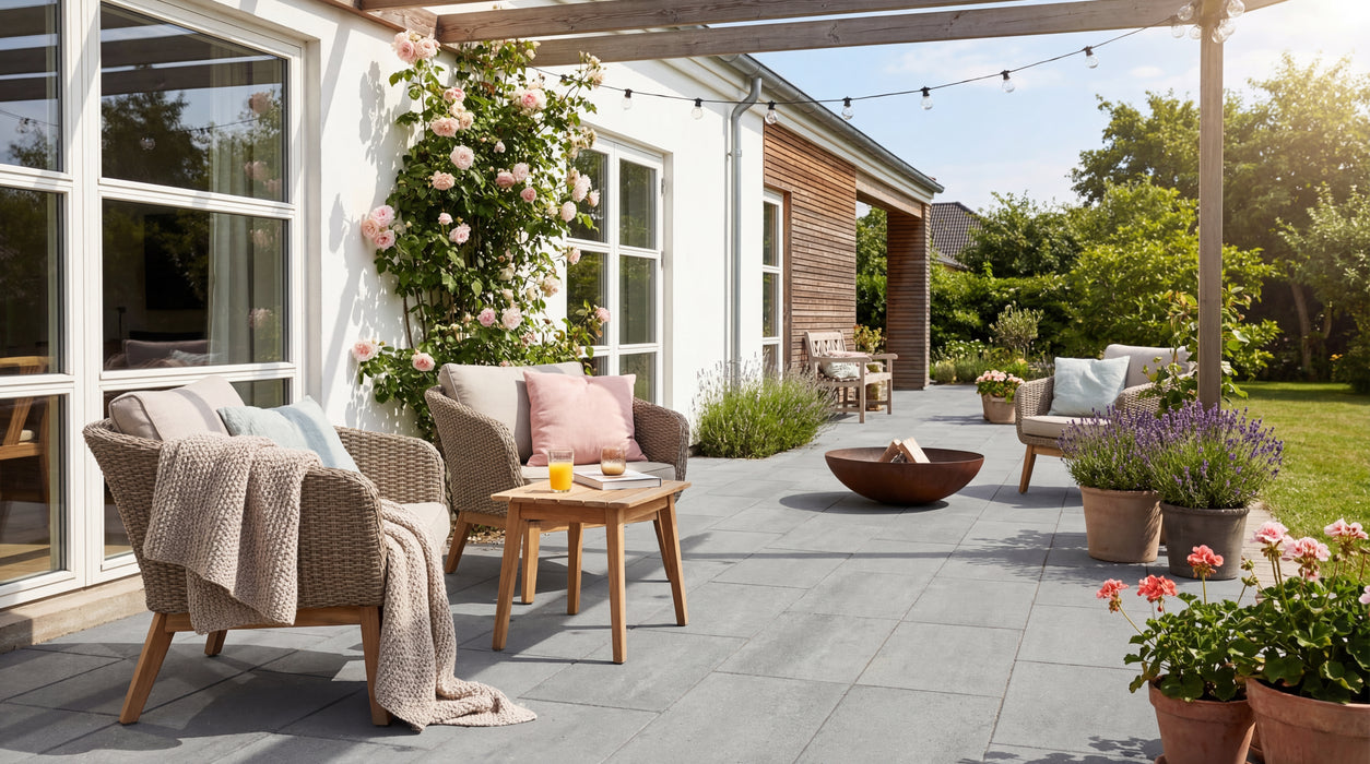 tåge grå keramisk flise på