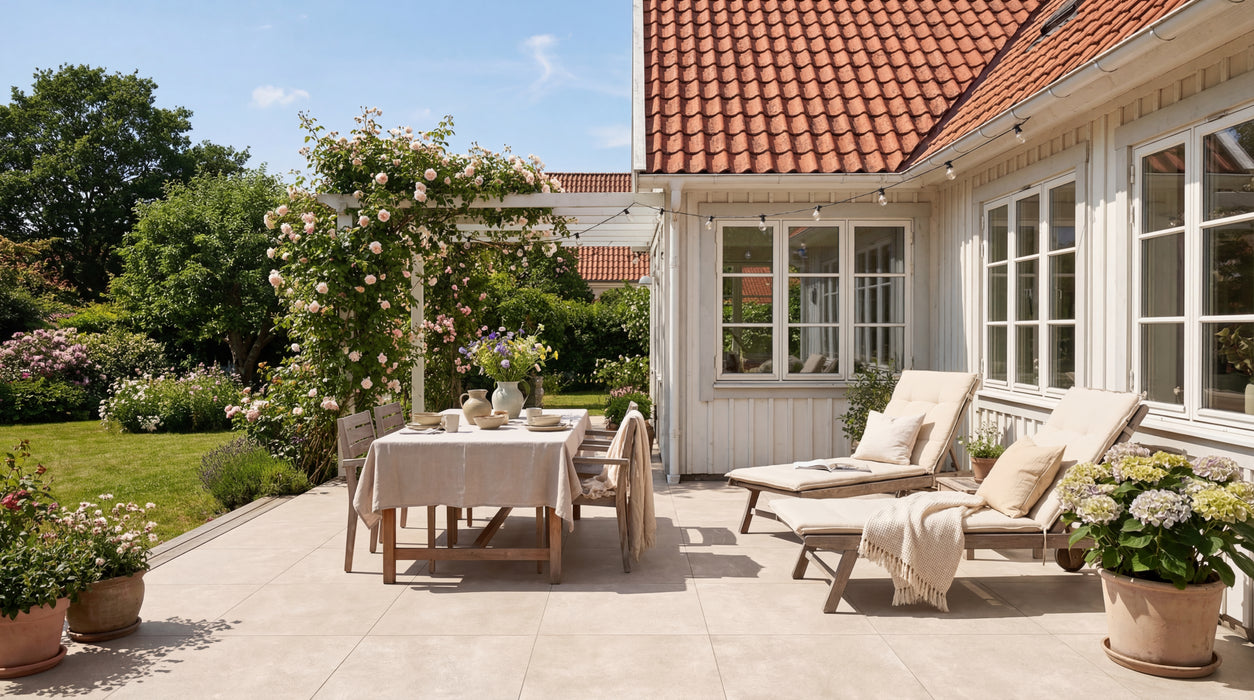 beige beton keramisk udendørsflise