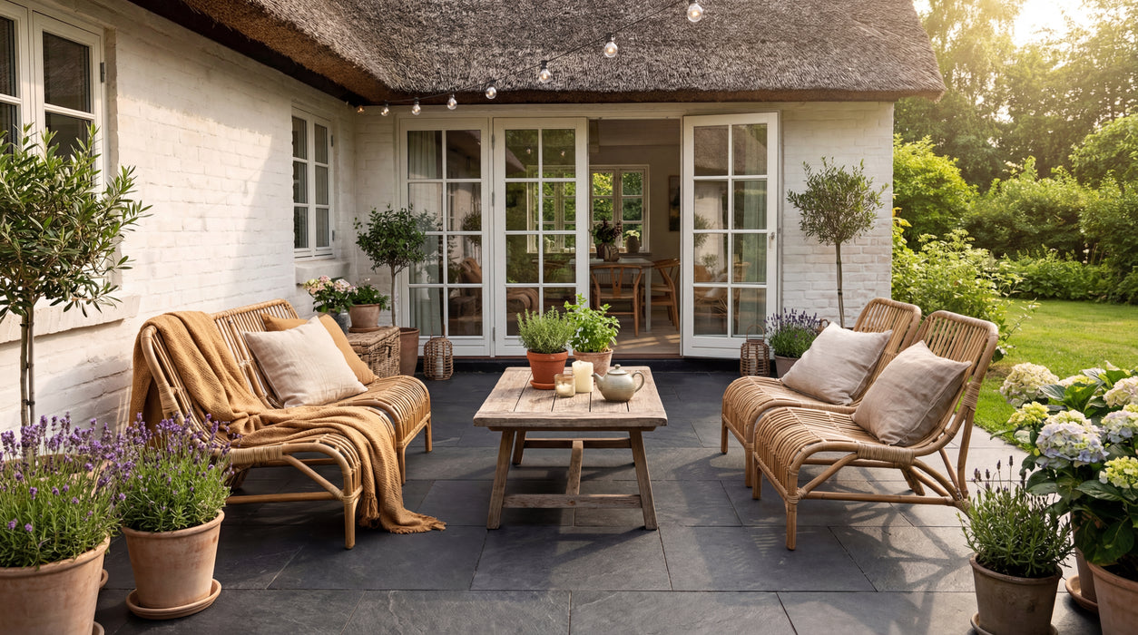 sorte keramiske udendørsfl