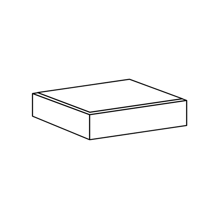 IBF Bondesten 21x21x7 cm Grå Makro