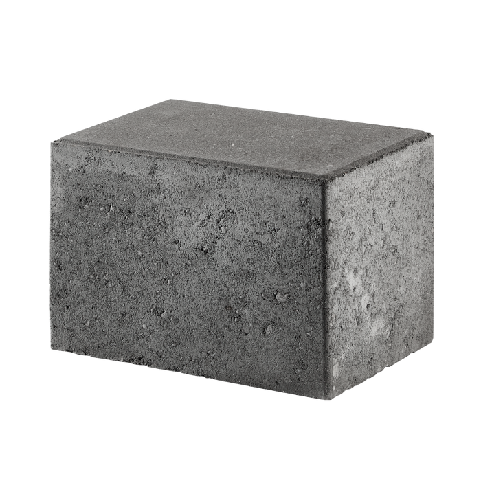 grå ibf bondesten kantblok 14x21x14 cm, set fra siden