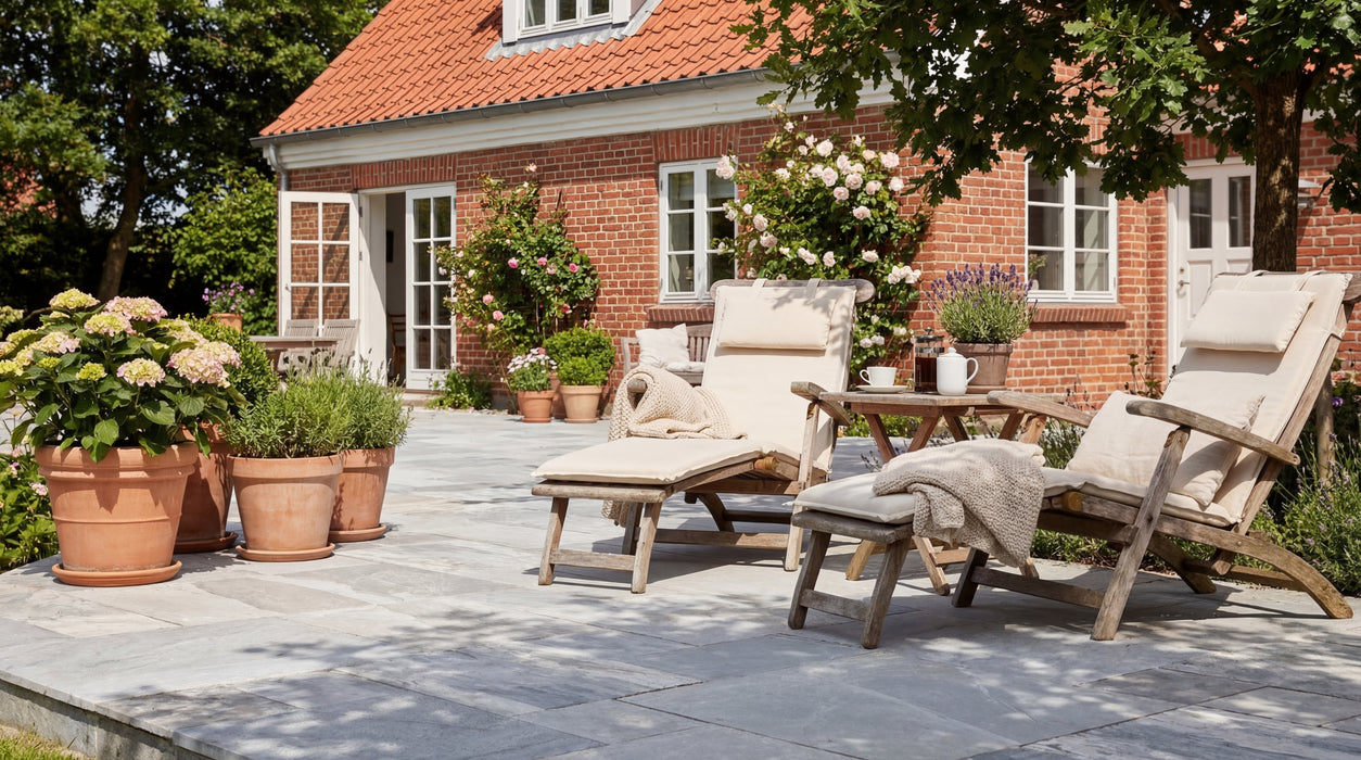 marmor lys antik mix nova grey fliser på en