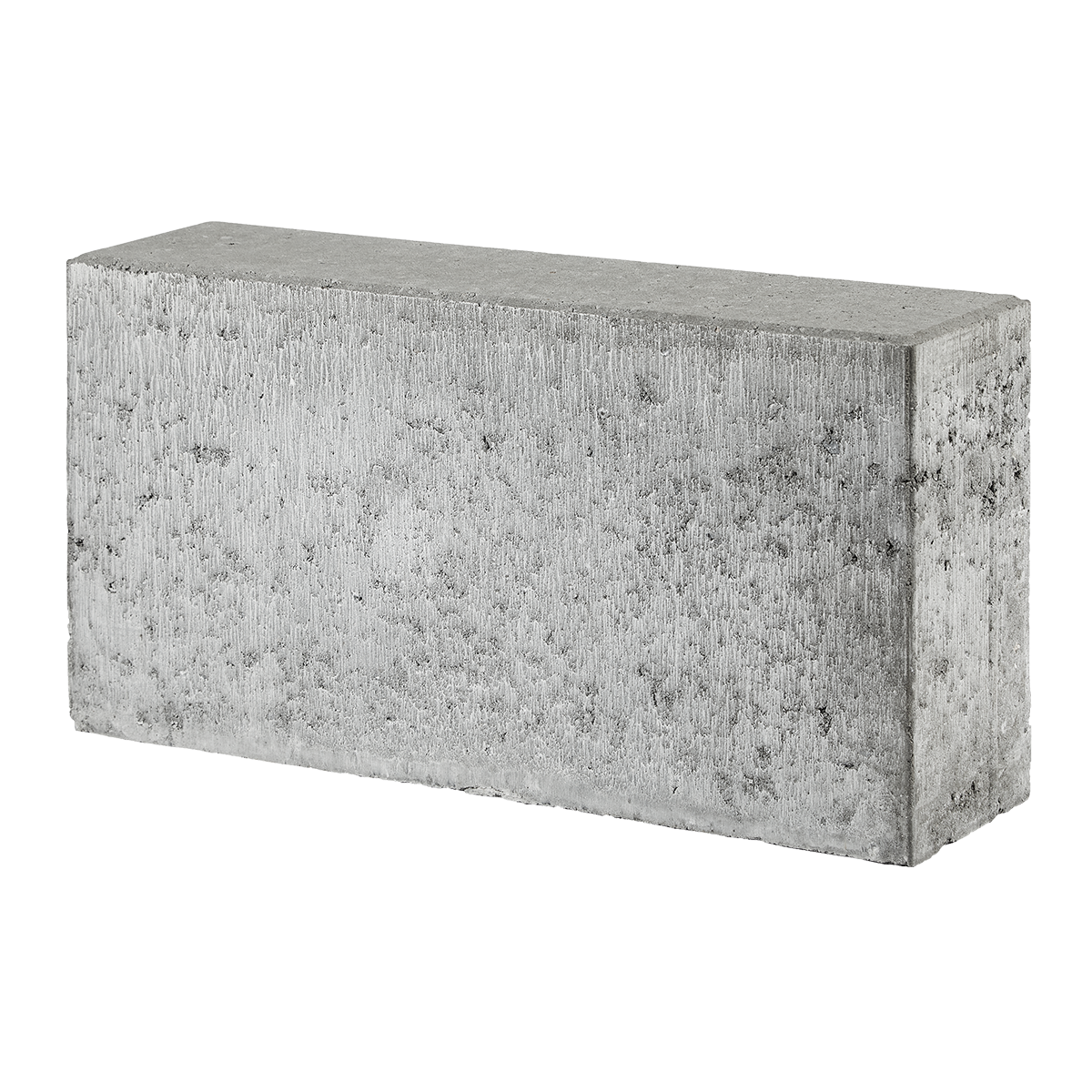 ibf albertslund kantsten, grå beton med vandret overside på sort baggrund.
