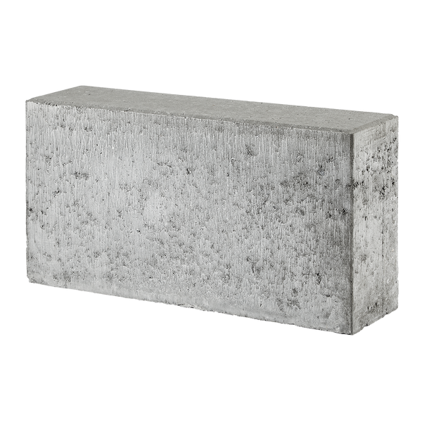 ibf albertslund kantsten, grå beton med vandret overside på sort baggrund.