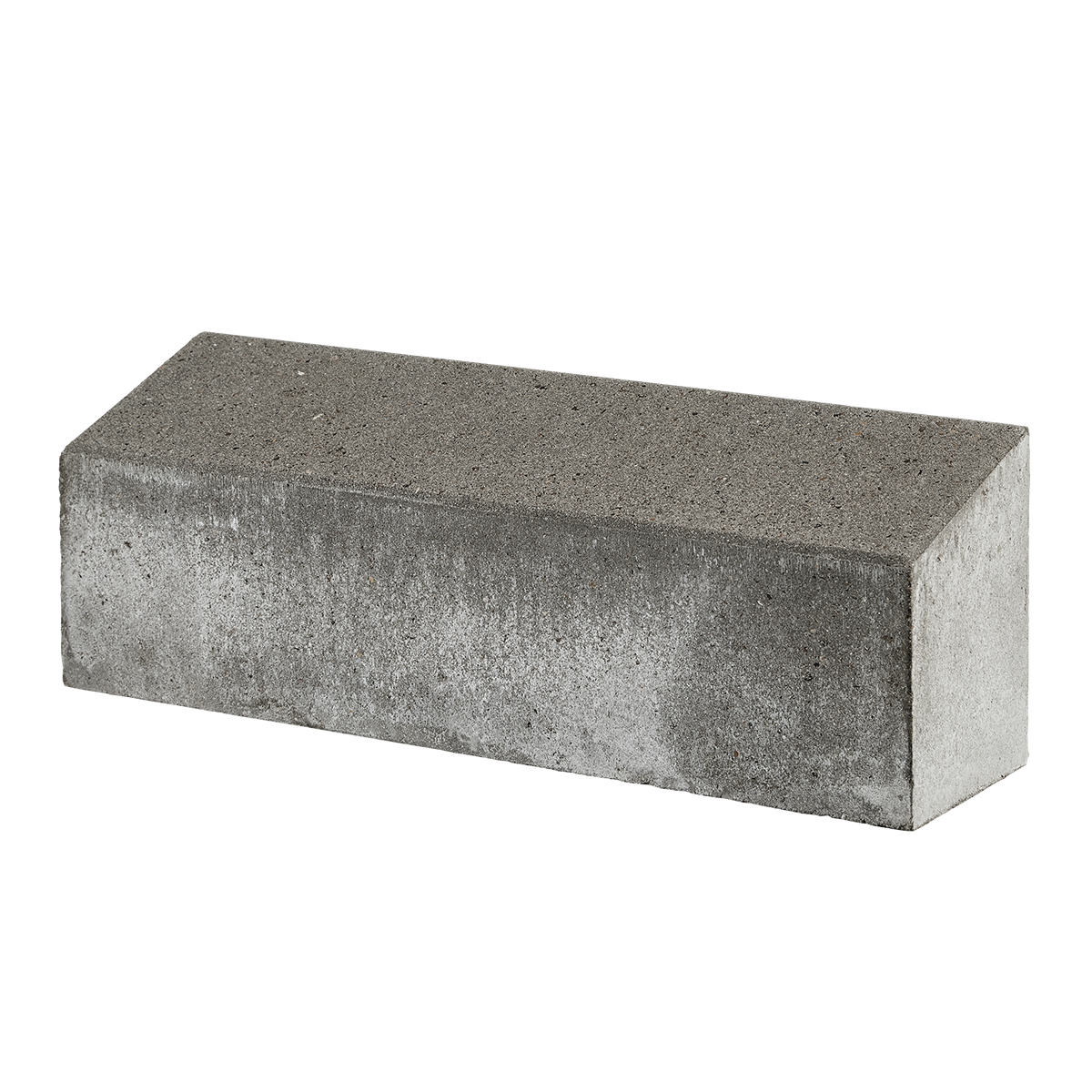 ibf albertslund kantsten i grå beton med skrå overside.