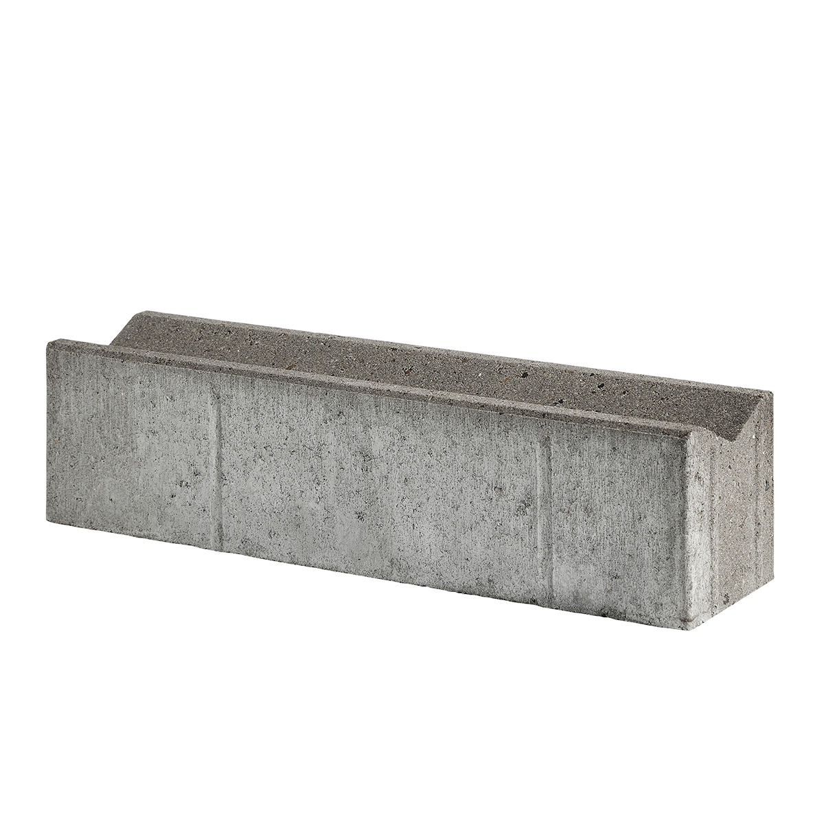 ibf albertslundkantsten vandrende, grå beton, set i perspektiv.
