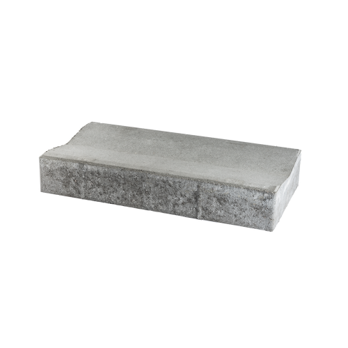 ibf vandrende i grå beton, set fra siden på sort baggrund.