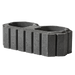 ibf plantesten type 8 i grå beton med to huller.