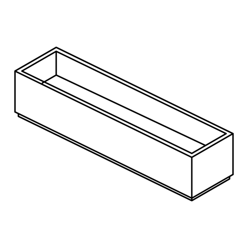 hvid ibf plantekumme nordicserien, 3d illustration på sort baggrund.