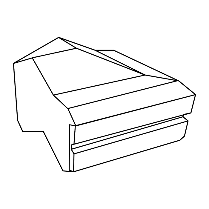 IBF SF Støtte/Støjmur 15 cm hjørner udv. 90°