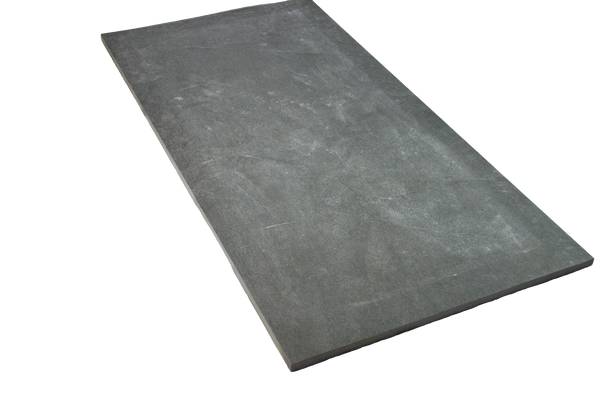 mørkegrå keramisk flise, arkistone 60x120, set i perspektiv