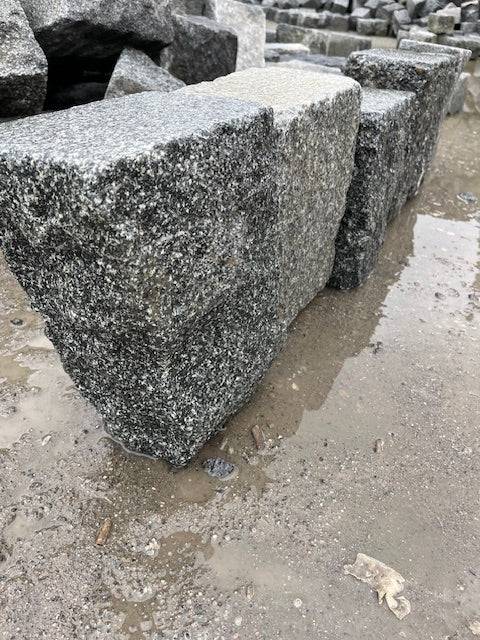 Stokhugget kantsten/bedafgrænsning, gråsorte (G399)