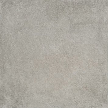 keramisk flise stage grey 60x60 cm, ensfarvet lysegrå overflade.