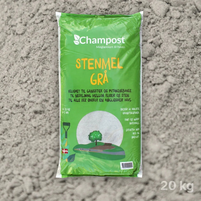 Champost Grå stenmel (0-2 mm) 20 kg