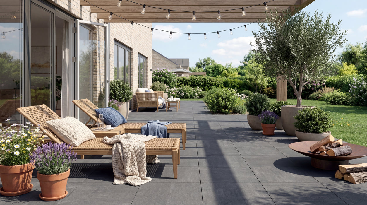 mørkegrå stoneone keramisk