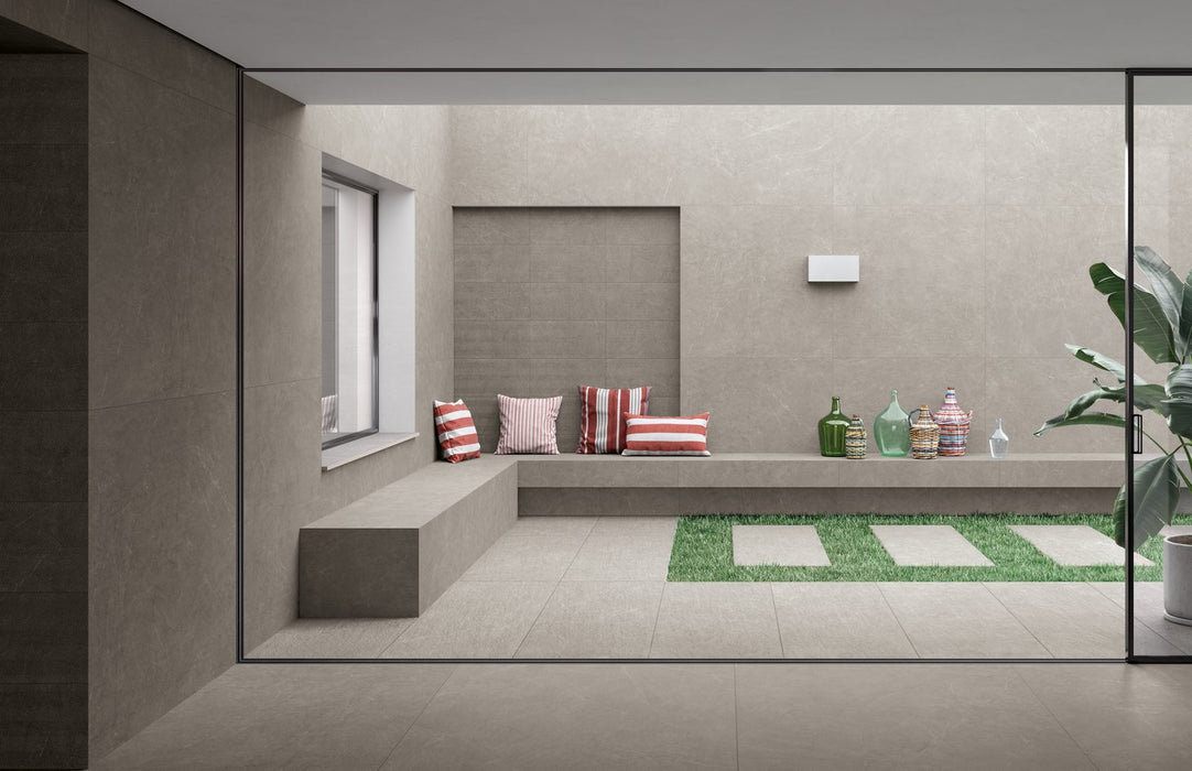 Keramisk flise Arkistone 60x120x2 cm Silver