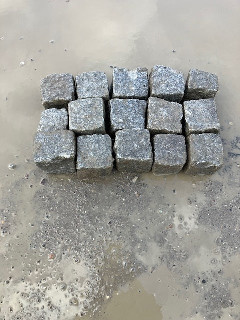 Chaussesten, Semislidte brugte gråmix