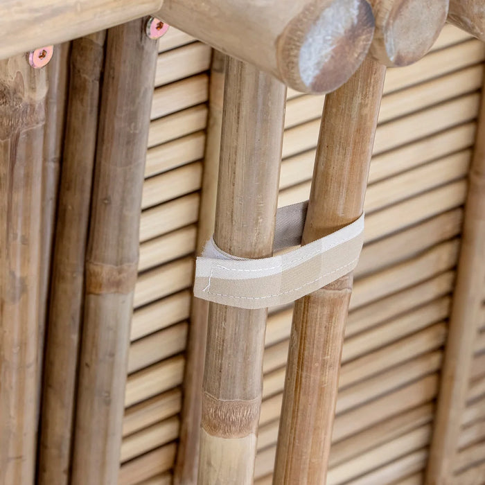 Korfu Modulpuf Natur Bambus