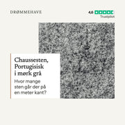Video: Chaussesten, Portugisisk i mørk grå – sådan bruger du den (1:43)