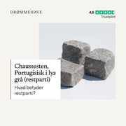 Video: Chaussesten, Portugisisk i lys grå (restparti) – sådan bruger du den (1:47)