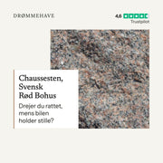 Video: Chaussesten, Svensk Rød Bohus – sådan bruger du den (1:40)